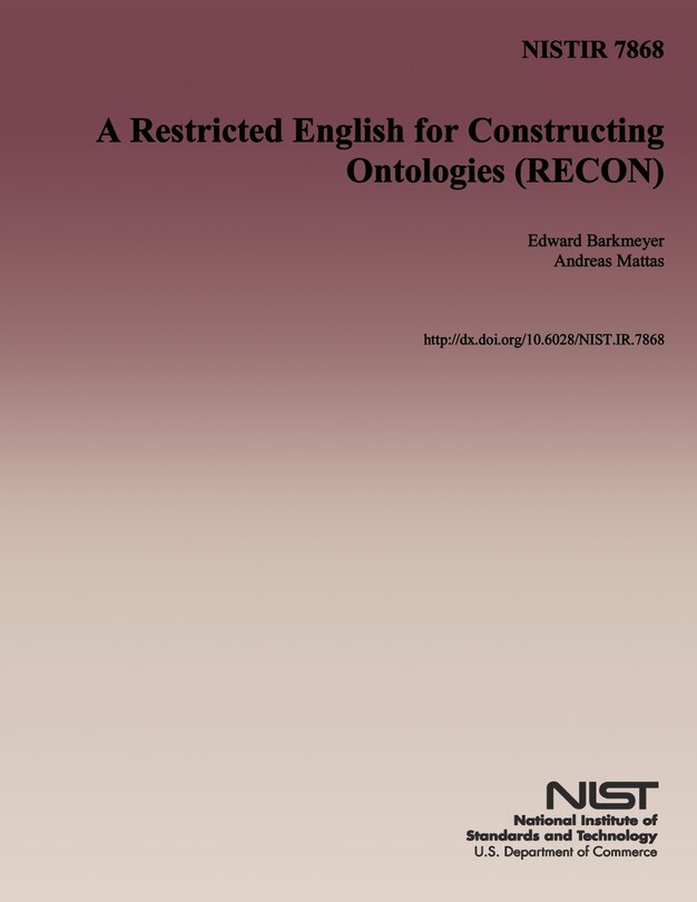 Couverture_A Restricted English for Constructing Ontologies (RECON)