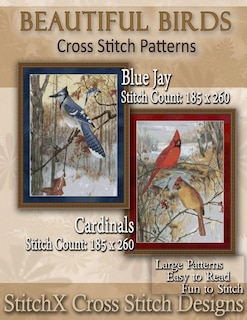 Front cover_Beautiful Birds Cross Stitch Patterns