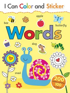 Front cover_I Can Color and Sticker: Words