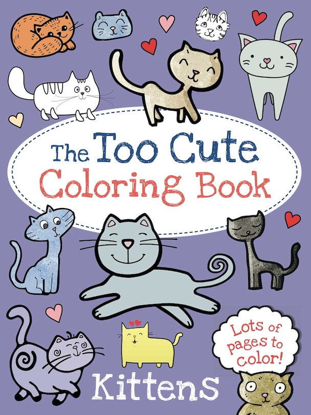 Front cover_The Too Cute Coloring Book: Kittens