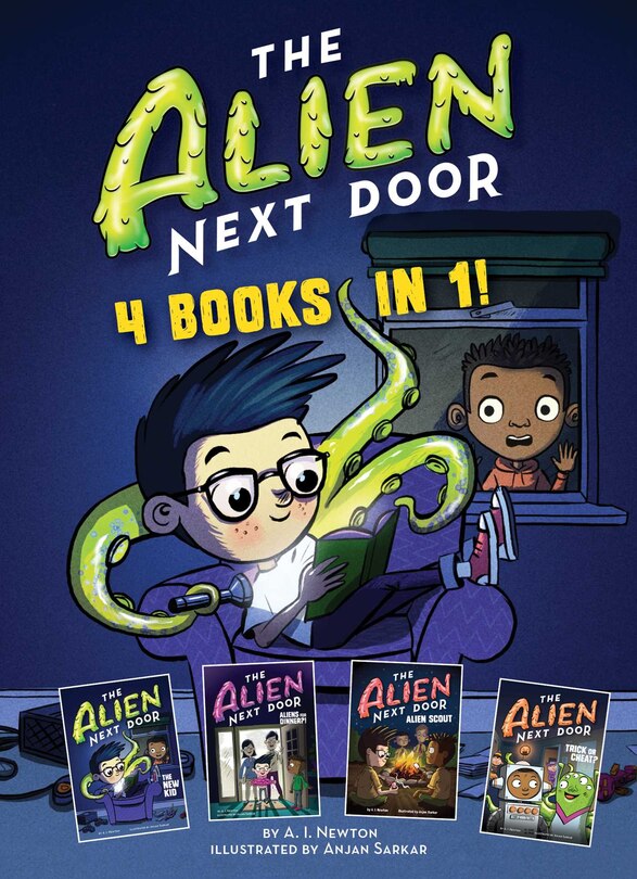 Front cover_The Alien Next Door: 4 books in 1!