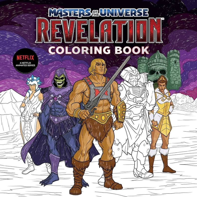 Front cover_Masters Of The Universe: Revelation Official Coloring Book (essential Gift For Fans)