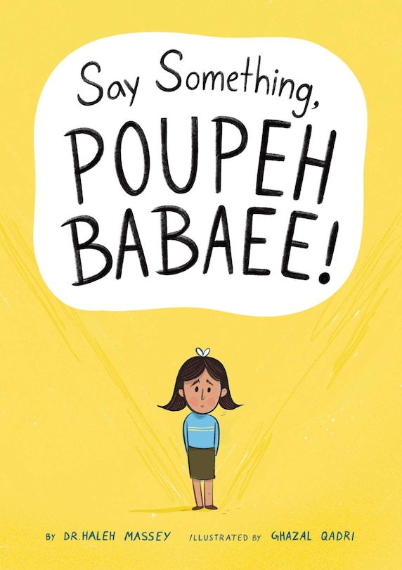 Front cover_Say Something, Poupeh Babaee!: A Graphic Novel