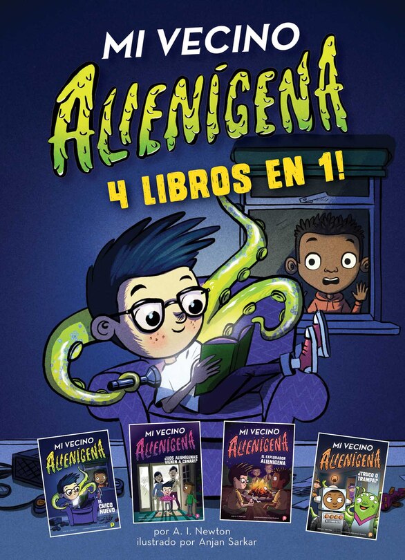 Front cover_Mi vecino alienígena: 4 libros en 1