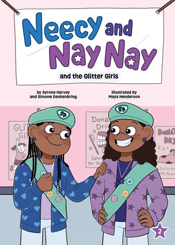 Front cover_Neecy and Nay Nay and the Glitter Girls (Neecy and Nay Nay #2) (A Little Bee Books Chapter Book Series)