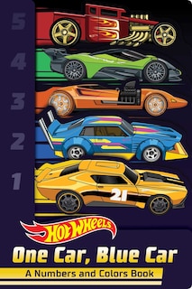 Couverture_Hot Wheels: One Car, Blue Car: A Numbers and Colors Book (A Mattel Hot Wheels Shaped Novelty Board Book for Toddlers)