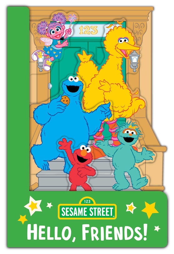 Couverture_Sesame Street: Hello, Friends! (A Sesame Street Elmo and Friends Shaped Novelty Board Book for Babies and Toddlers)