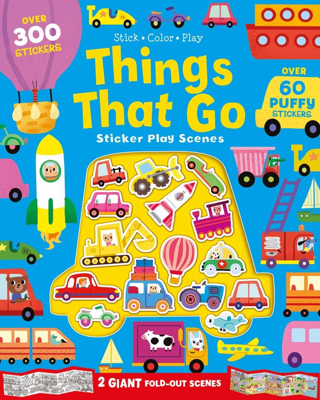Things That Go Sticker Play Scenes