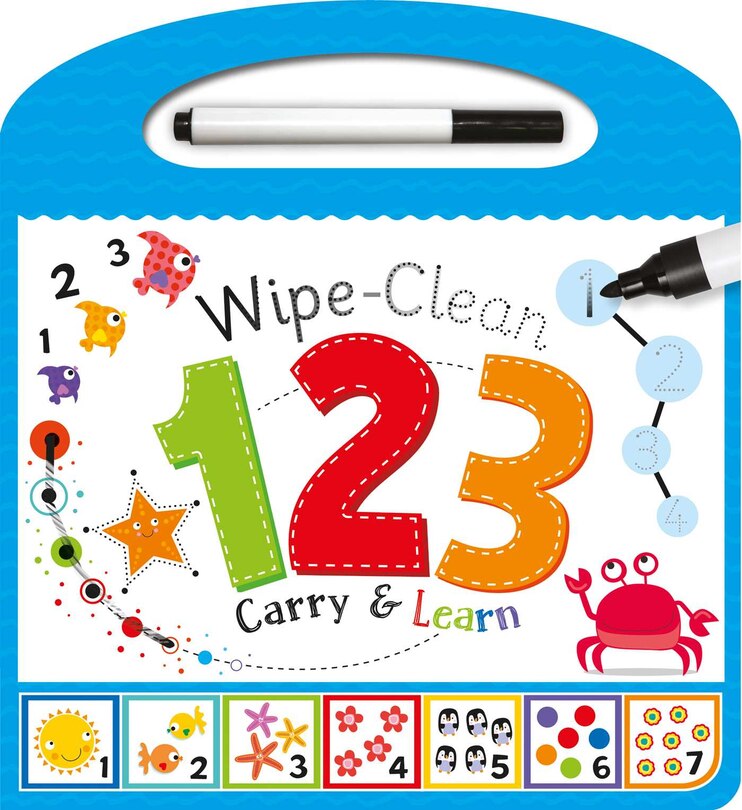 Front cover_Wipe Clean Carry & Learn: 123