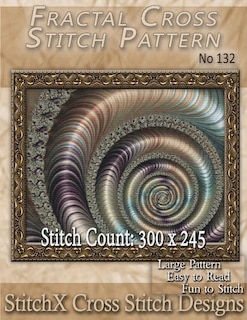 Front cover_Fractal Cross Stitch Pattern - No. 132