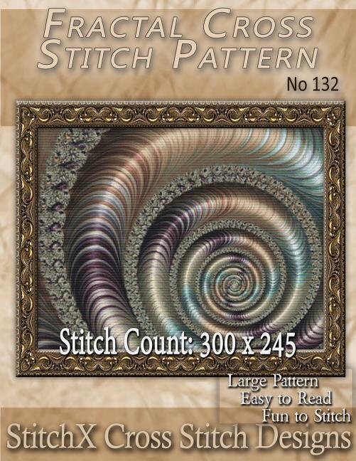 Front cover_Fractal Cross Stitch Pattern - No. 132