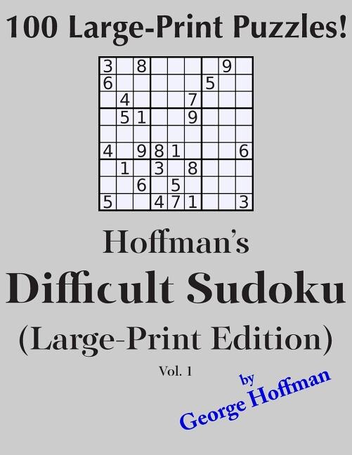 Couverture_Hoffman's Difficult Sudoku (Large Print Edition) 1