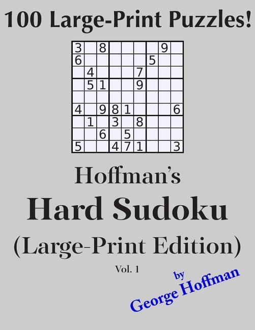 Couverture_Hoffman's Hard Sudoku (Large Print Edition)