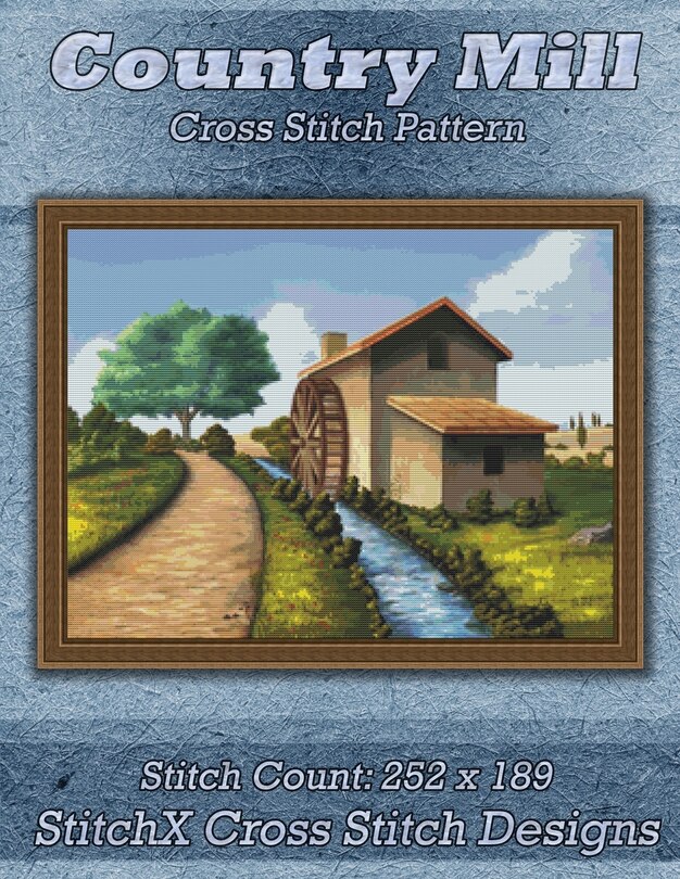Front cover_Country Mill Cross Stitch Pattern
