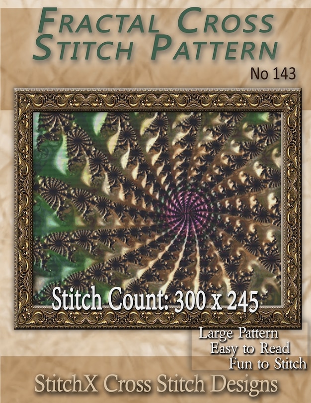 Couverture_Fractal Cross Stitch Pattern No. 143