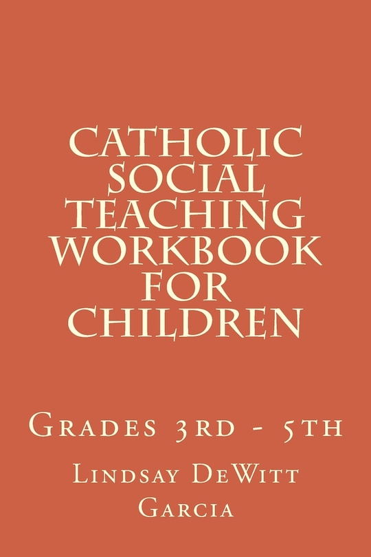 Front cover_Catholic Social Teaching Workbook for children