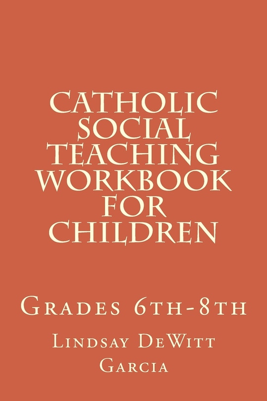 Front cover_Catholic Social Teaching Workbook for children