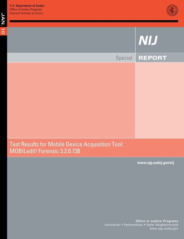Front cover_Test Results for Mobile Device Acquisition Tool