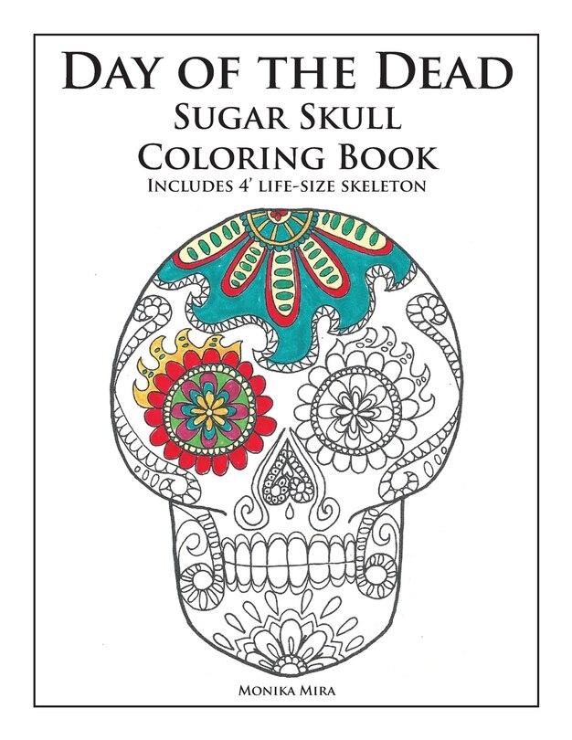 Front cover_Day of the Dead Sugar Skull Coloring Book