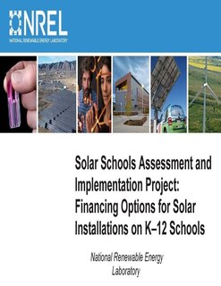 Couverture_Solar Schools Assessment and Implementation Project