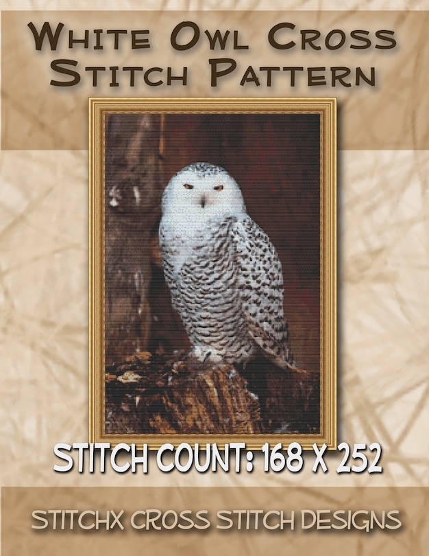 Front cover_White Owl Cross Stitch Pattern