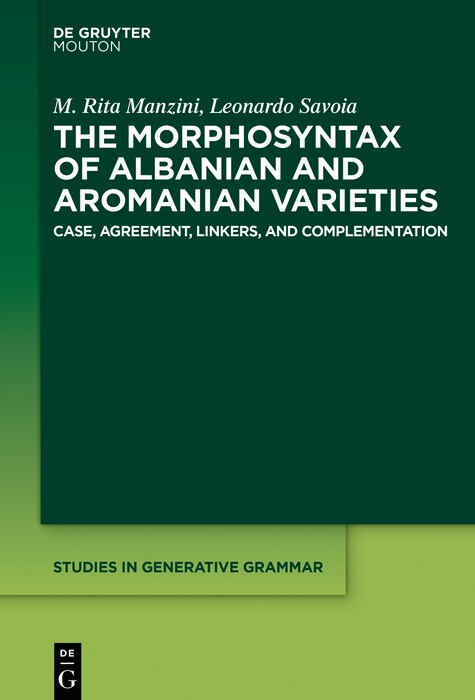 Couverture_The Morphosyntax of Albanian and Aromanian Varieties