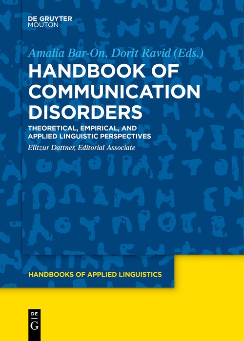 Front cover_Handbook of Communication Disorders