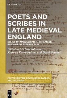 Front cover_Poets and Scribes in Late Medieval England