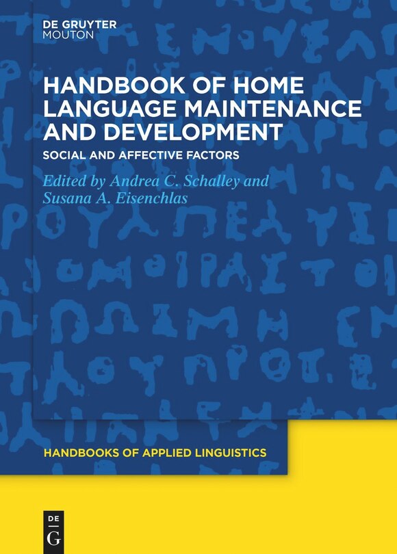 Front cover_Handbook of Home Language Maintenance and Development