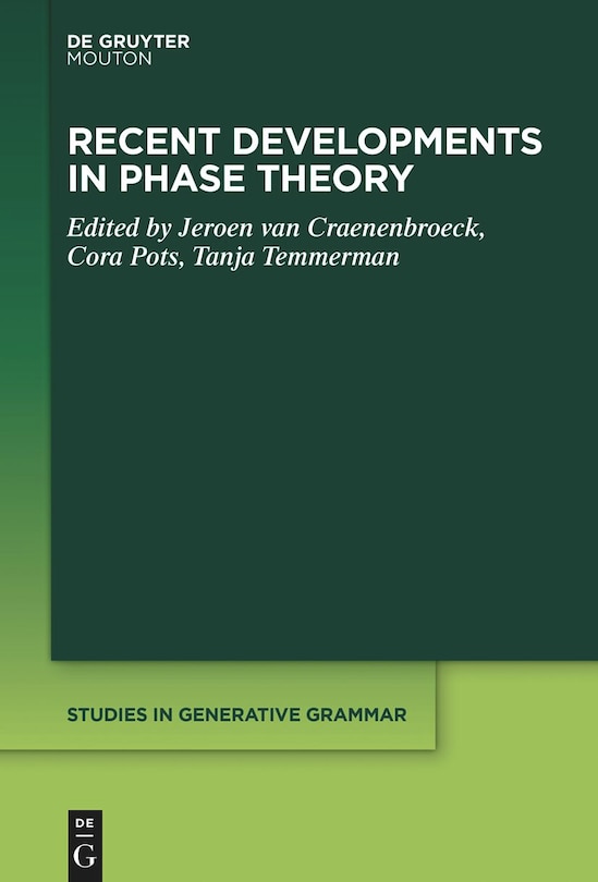 Front cover_Recent Developments in Phase Theory