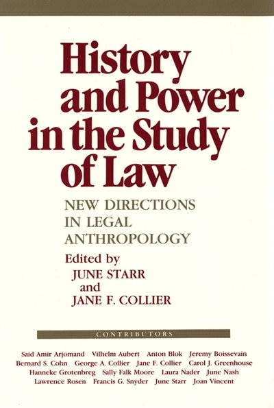 Front cover_History And Power In The Study Of Law