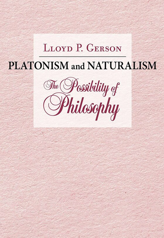 Front cover_Platonism and Naturalism