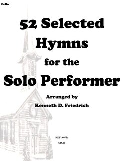 Couverture_52 Selected Hymns for the Solo Performer-cello version
