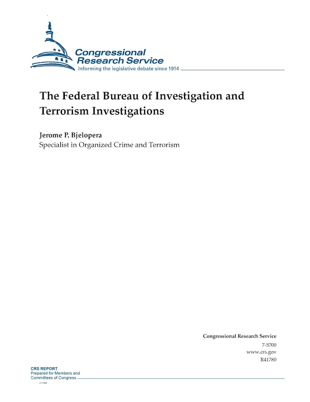 Front cover_The Federal Bureau of Investigation and Terrorism Investigations