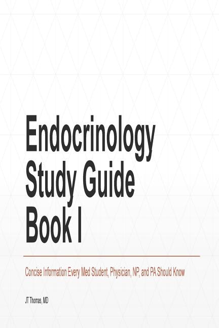Couverture_Endocrinology Study Guide Book I