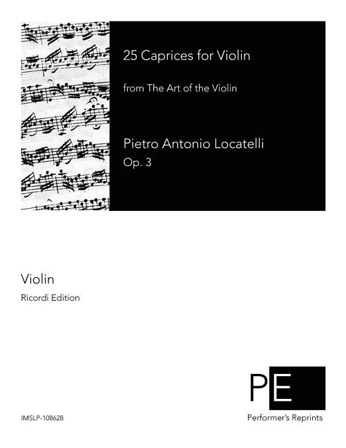 Couverture_25 Caprices for Violin