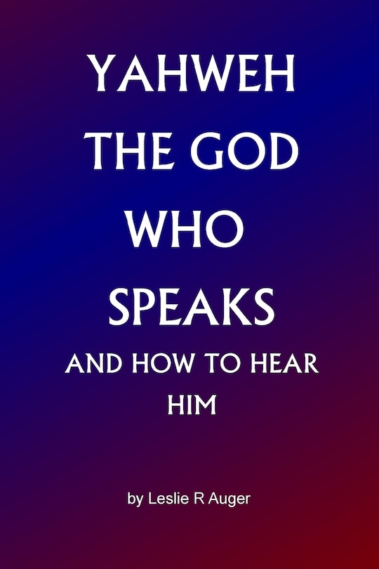 Couverture_Yahweh The God Who Speaks