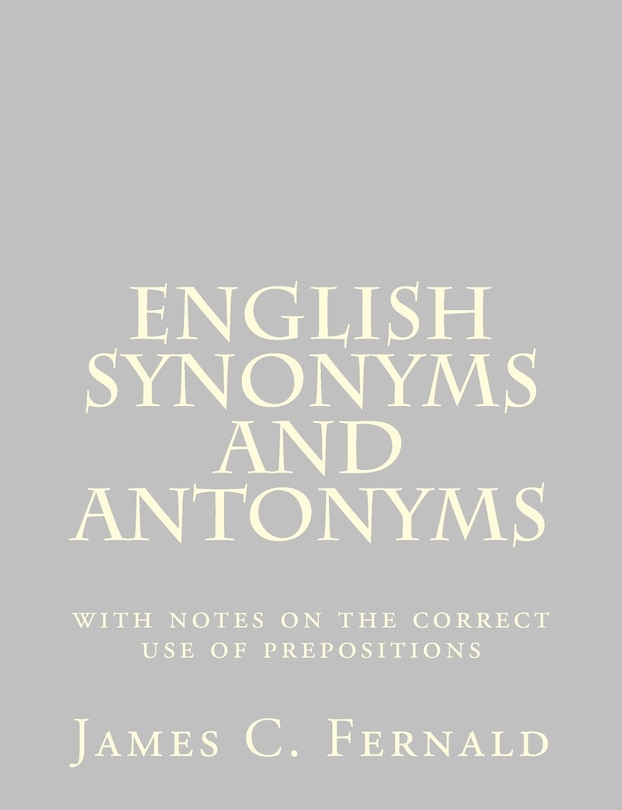 Couverture_English Synonyms and Antonyms