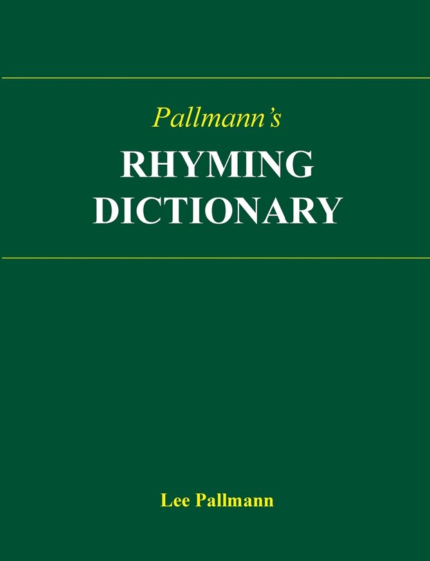 Front cover_Pallmann's Rhyming Dictionary