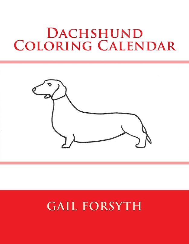 Front cover_Dachshund Coloring Calendar