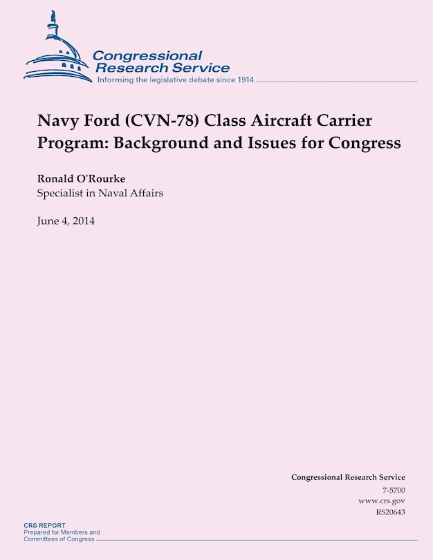 Front cover_Navy Ford (CVN-78) Class Aircraft Carrier Program