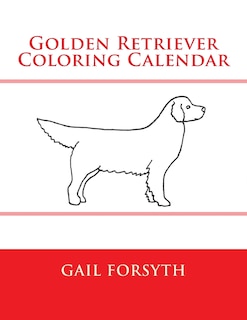 Front cover_Golden Retriever Coloring Calendar