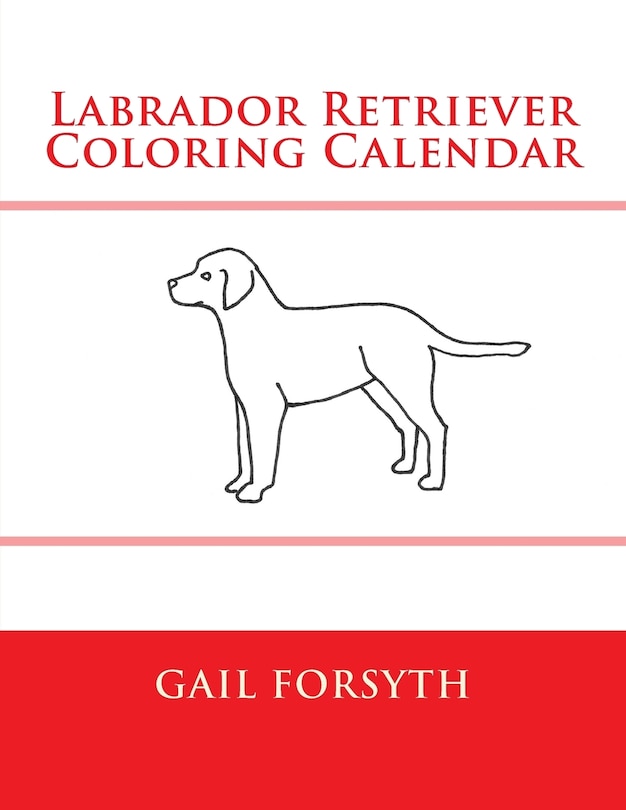 Labrador Retriever Coloring Calendar