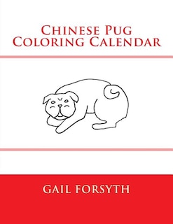 Chinese Pug Coloring Calendar