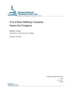 Front cover_U.S.-China Military Contacts