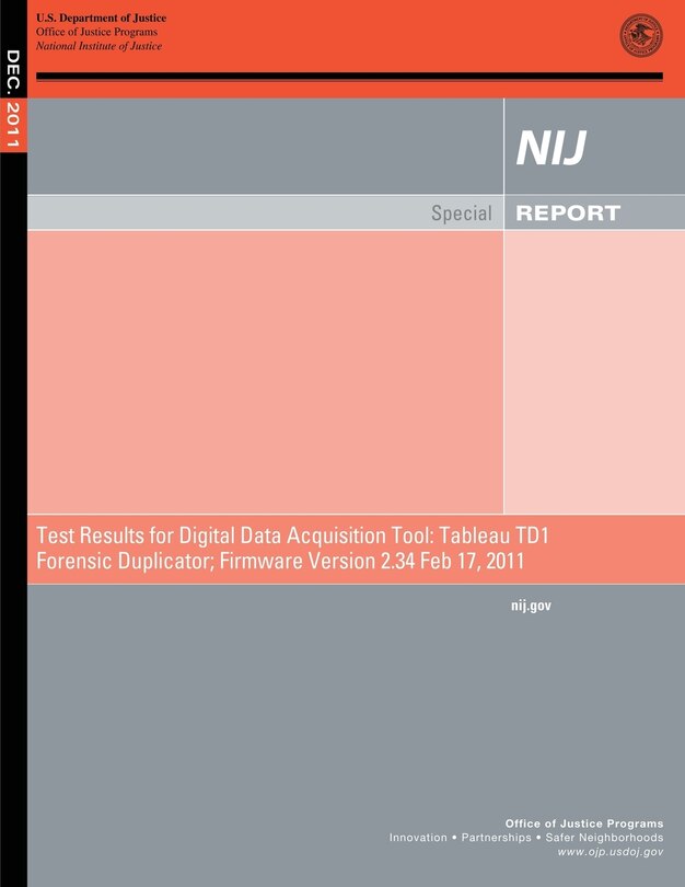 Front cover_Test Results for Digital Data Acquisition Tool