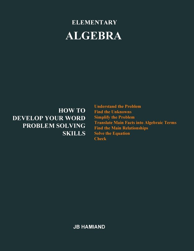 Front cover_Elementary ALGEBRA