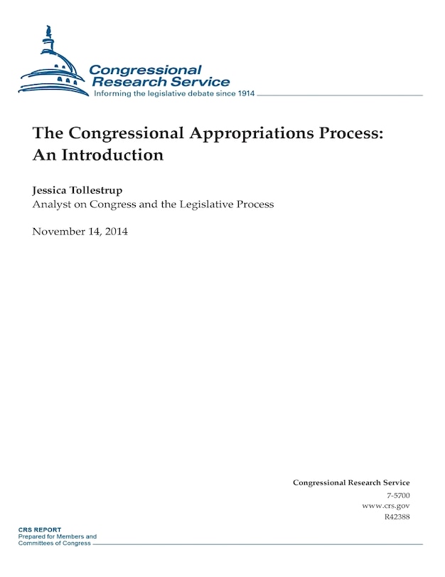Front cover_The Congressional Appropriations Process