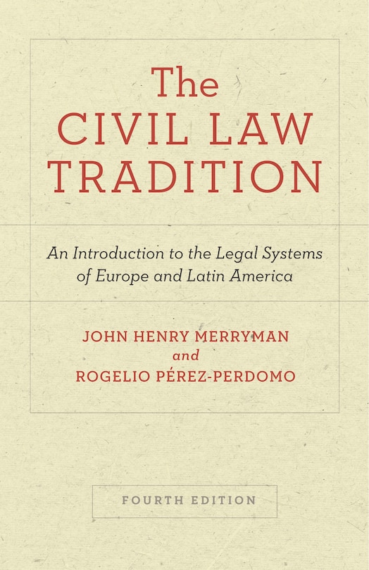 Couverture_The Civil Law Tradition