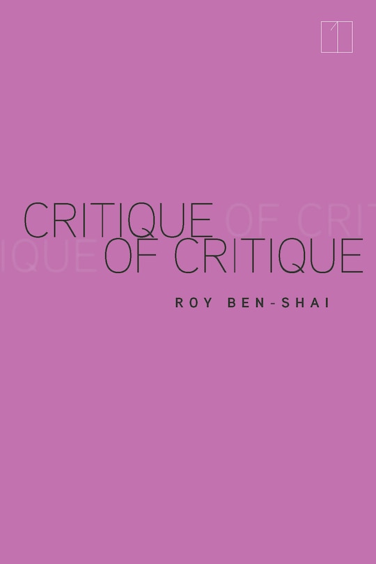 Couverture_Critique of Critique